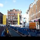 New pictures are showing the progress of the restoration of Primark in Belfast city centre after a massive fire nearly four years ago.The listed Bank Buildings on Royal Avenue came close to being lost following the accidental fire