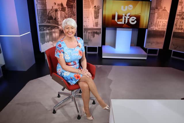 Pamela in the studio waiting enthusiastically for her next guest. The presenter has been at UTV for a whopping 27 years and has become a much-loved fixture on our TV screens