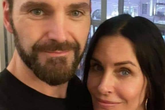 Courtney Cox and Johnny McDaid ahead of Snow Patrol's gig at Ward Park PIC: Courtney Cox/Instagram