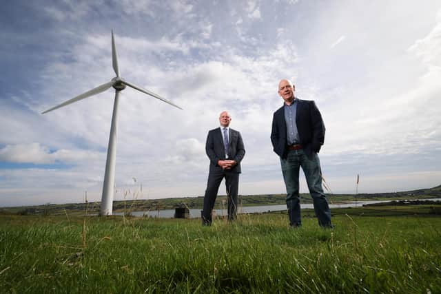 Mark Brown, business acquisition manager, Danske Bank and Robert Patton, managing director, Old Mill Saddlery