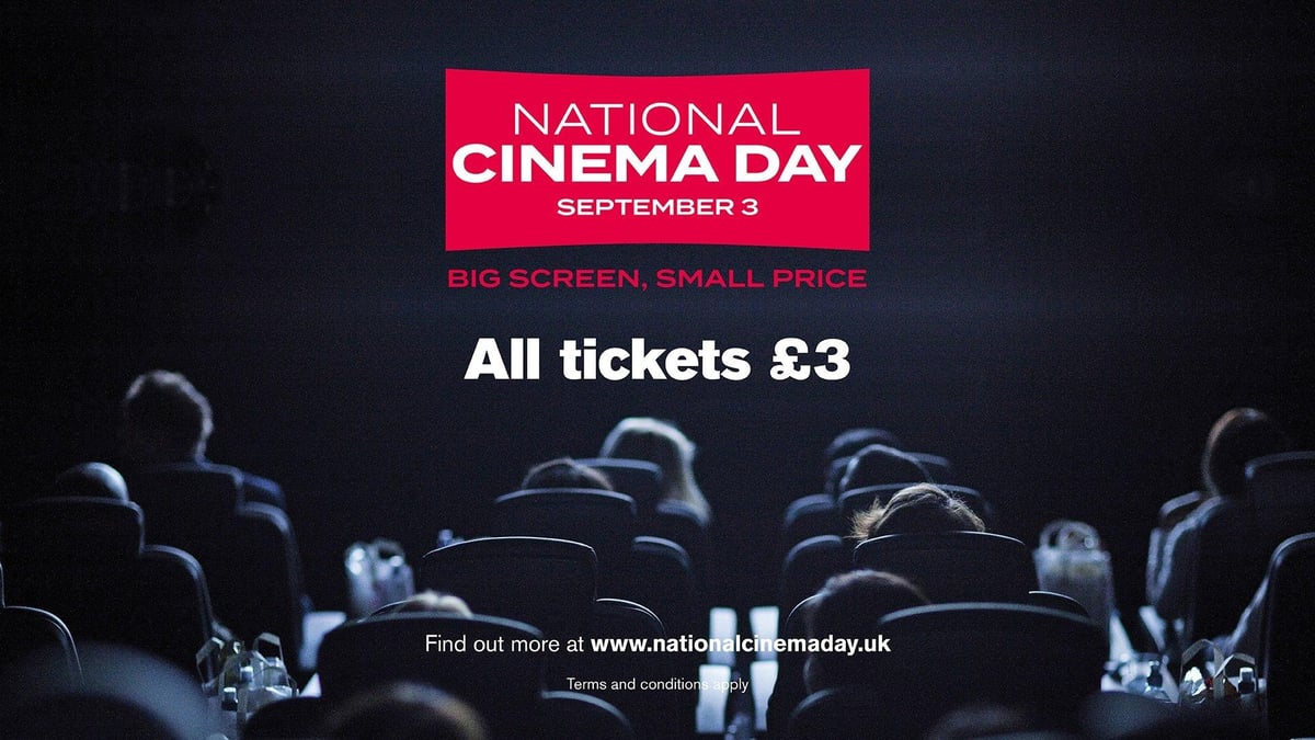 It's National Cinema Day tomorrow with all tickets £3