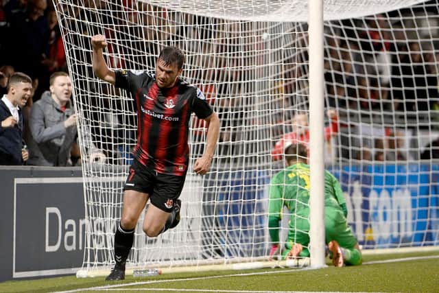 Philip Lowry has scored vital goals in the last two games for Crusaders