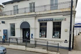 The Danske Bank branch in Kilkeel. In May this year it was listed by the company for closure, along with branches in Lurgan, Cookstown and Fivemiletown, on September 16. Photo: Google image