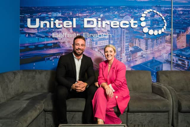 UK based telecommunications company, Unitel Direct is currently rolling out a major recruitment drive and has relocated to venYou’s Ascot House on Shaftesbury Square in Belfast. Pictured is Unitel Direct, centre manager, Joe Cross with venYou client services director, Donna Linehan