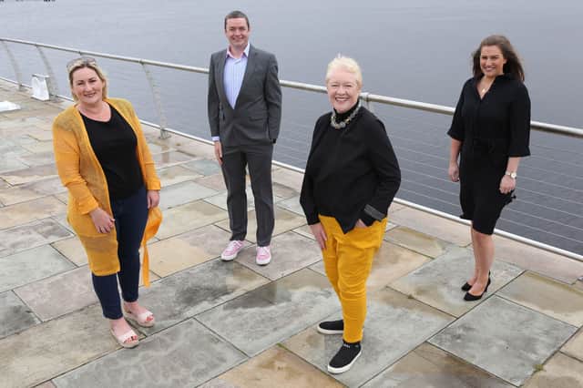 Two of the four founders behind Awaken Hub’s SheGen2.0 programme, Clare McGhee and Mary McKenna along with John Ferris, regional ecosystem manager, Ulster Bank and Gabi Burnside, entrepreneur acceleration manager, Ulster Bank