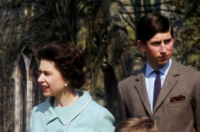 Queen Elizabeth II with Prince Charles