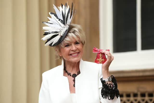Broadcaster Gloria Hunniford received an OBE in 2017