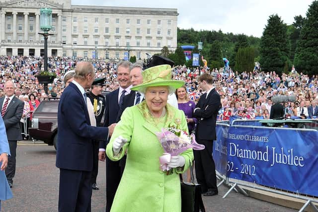 The Queen at Stormont in 2012. Her death has been a reminder that she was held in high esteem around the nation