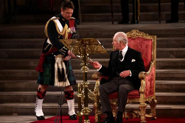 King Charles addresses parliament