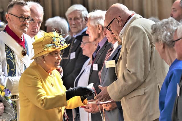The Queen at a Maundy Thursday event in 2019, marking The Last Supper