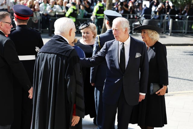 King Charles and Queen Consort arrive in Belfast