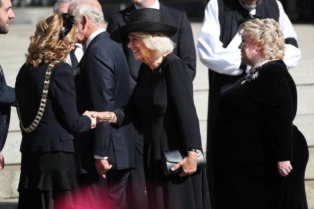 King Charles and Queen Consort arrive in Belfast