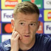 Rangers' Steven Davis during a press conference at Ibrox Stadium