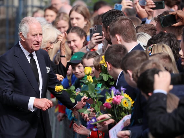 New King and Queen Consort talk with the crowds