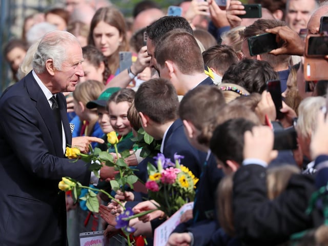New King and Queen Consort took time to speak to well-wishers