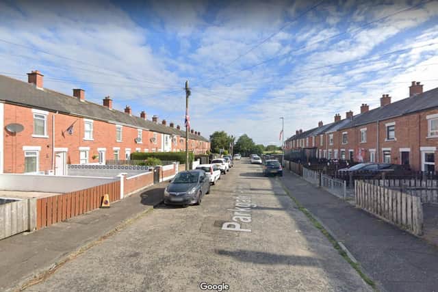 Parkgate Avenue in east Belfast - Google maps