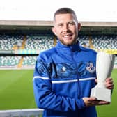 Loughgall's Jamie Rea receives the Championship Player of the Month award