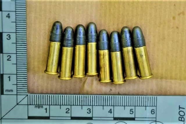 The bullets recovered by police as part of the case against Sheerin
