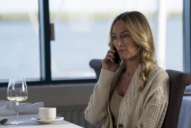 Victoria Smurfit who plays Olivia Foyle in Bloodlands. BBC Pictures