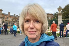 Jenny Hampton from Portadown visited Hillsborough Castle on the morning of the Queen's funeral.