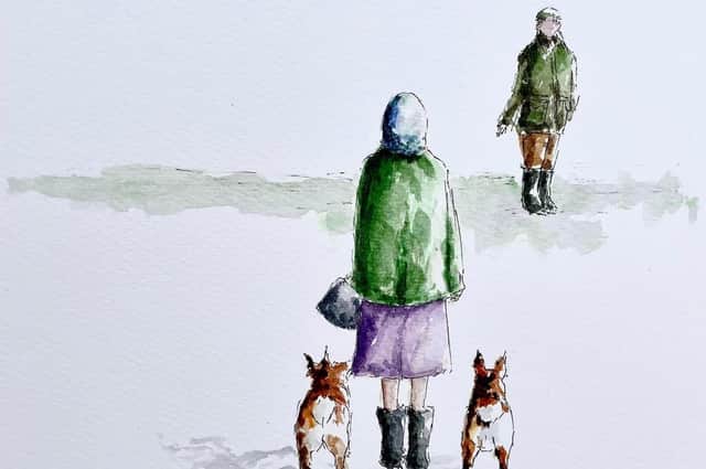 'Going Home' painted by Dr Suzanne Watson from Dromore