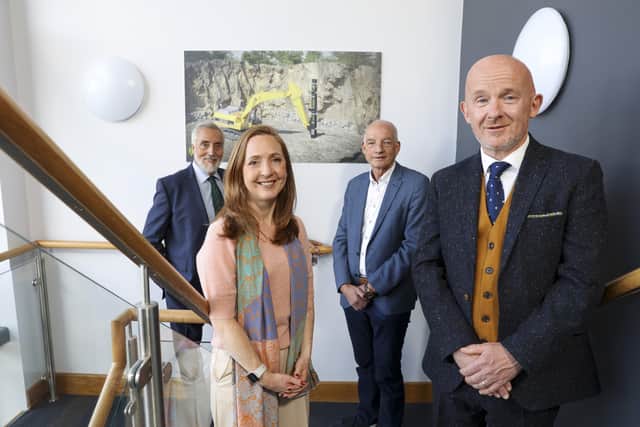 Ian Dawson, co-founder Rock Extraction, Sian McLaughlin, investment manager, Clarendon Fund Managers, Mervyn McCall, private investor, Jon Houston, co-founder Rock Extraction