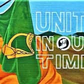 A pro-Irish unity mural in west Belfast