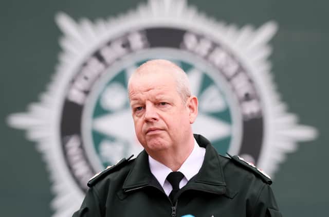 PSNI 
Chief Constable Simon Byrne