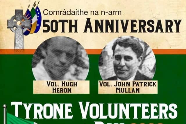 A poster advertising the 'Tyrone Volunteers Day' event