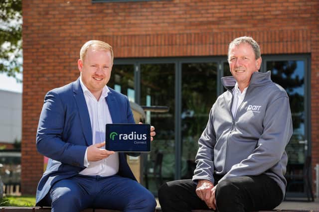 Building services, fit-out, and facilities management firm Parr Facilities Management has partnered with leading business solutions company Radius to deliver a major digital business transformation of its telecoms infrastructure, adding more mobile and cloud-based assets to support its growing remote-working teams. Pictured are Stephen McQuoid, Ireland Director at Radius Connect and John Warren, managing director at Parr Facilities Management