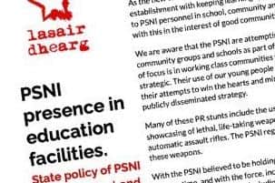 Dissident republican group Lasair Dhearg has been slammed for sending letters to schools across Northern Ireland about the PSNI.