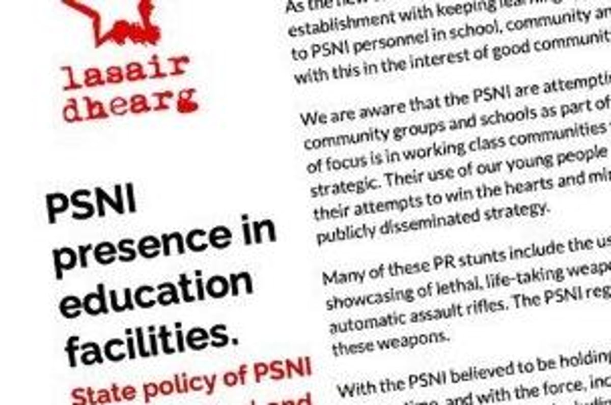 Dissident republicans send letters to every school about 'PSNI gunmen'