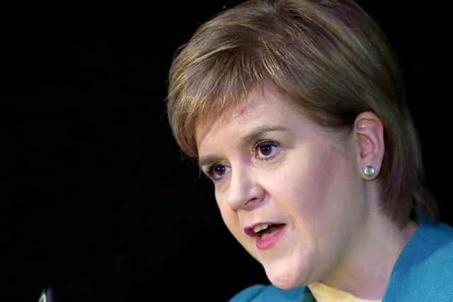Nicola Sturgeon said she would have found images of foetuses on placards very upsetting after her miscarriage.