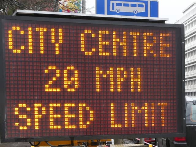 A 20mph Speed Limit