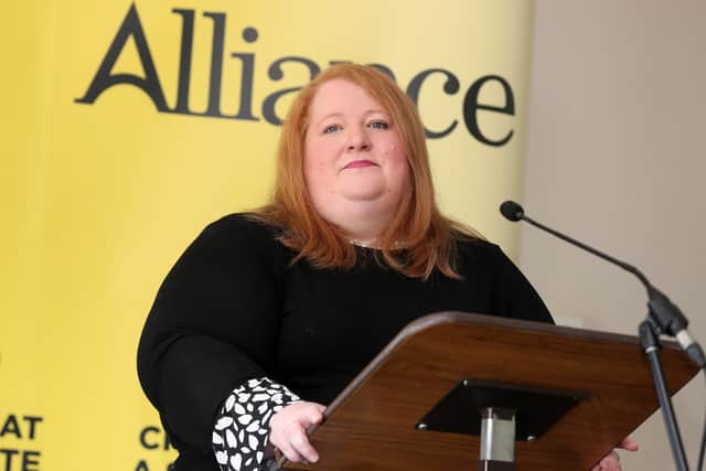 Naomi Long MLA is Alliance Party leader and justice minister