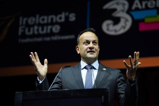 Mr Varadkar warned that those advocating the 'dream' of a united Ireland must ensure constitutional change is not seen as “nightmare” by others. He was jeered by sections of the crowd