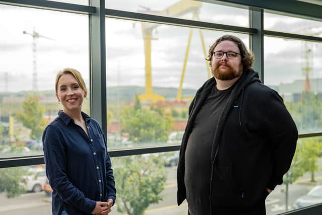 Hannah Cummings, programme manager and Patrick McIlveen, programme associate