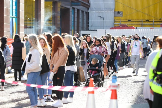 Queuing for Primark in 2021 mid pandemic