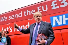 Boris Johnson and his famous 2016 battle bus