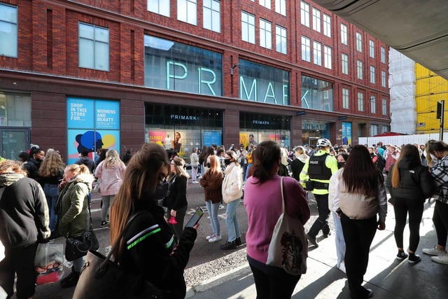 Queuing for Primark in 2021 mid pandemic
