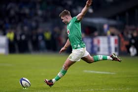 Ireland's Jack Crowley, from whom Ireland assistant coach Mike Catt insists there is plenty more to come ahead of his maiden Guinness Six Nations appearance in Dublin