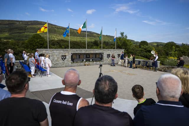 Many victims were disgusted by both the recent commemoration of South Armagh IRA members, pictured, and a parade earlier this year in honour of Jim Guiney of the UDA. 'There is no other western democracy where there is similar public approbation for those who have used violence,' writes Philip McGarry. Discussions on the past must be based on the premise that killing your neighbours for political reasons is wrong