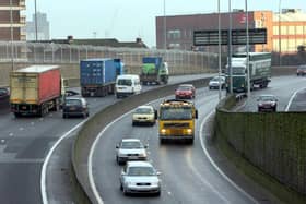 Police arrested a 27 year old man following a road traffic collision which occurred at the Westlink area of Belfast on Friday April 11