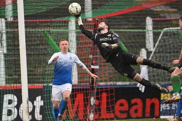 Glenavon goalkeeper Rory Brown has been placed on the transfer list at his own request. PIC: INPHO/Presseye/Stephen Hamilton
