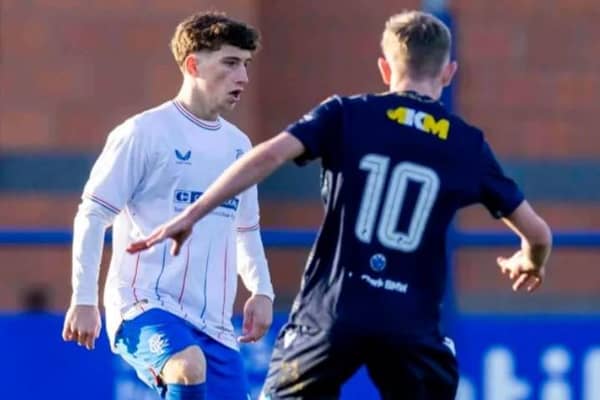 Blaine McClure during his Rangers B debut against Dundee. PIC: Rangers FC