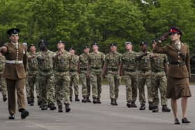 An army passing out parade. Photo: Steve Parsons/PA