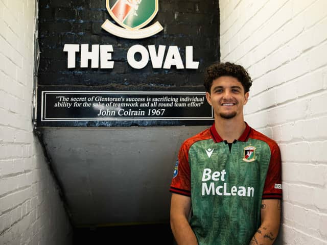 Glentoran have signed Ethan Schilte-Brown. (Photo by Glentoran FC)