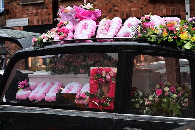 Chloe Ferris Passed away 1st December 2024. Beloved daughter of Declan and Sharon, much loved sister of Christopher, Declan and Barry, much loved Aunt, Niece, Cousin , part of the “Sister Squad” and friend to many.  R.I.P.  The funeral of Chloe took place at St Paul’s Church in Belfast for Requiem Mass followed by burial in Milltown Cemetery. Picture By: Arthur Allison/Pacemaker Press