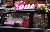 Chloe Ferris Passed away 1st December 2024. Beloved daughter of Declan and Sharon, much loved sister of Christopher, Declan and Barry, much loved Aunt, Niece, Cousin , part of the “Sister Squad” and friend to many.  R.I.P.  The funeral of Chloe took place at St Paul’s Church in Belfast for Requiem Mass followed by burial in Milltown Cemetery. Picture By: Arthur Allison/Pacemaker Press
