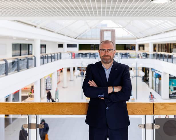 Kennedy Centre Belfast has had an 11% increase in footfall during 2022. In addition, sports retailer O’Neill’s will be extending its floorspace within the scheme, with work on the upsized unit set to commence in Summer 2023. Pictured is  John Jones, Kennedy centre manager